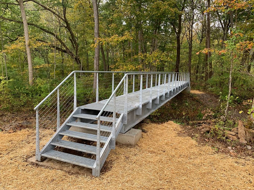 galvanized steel beam bridge