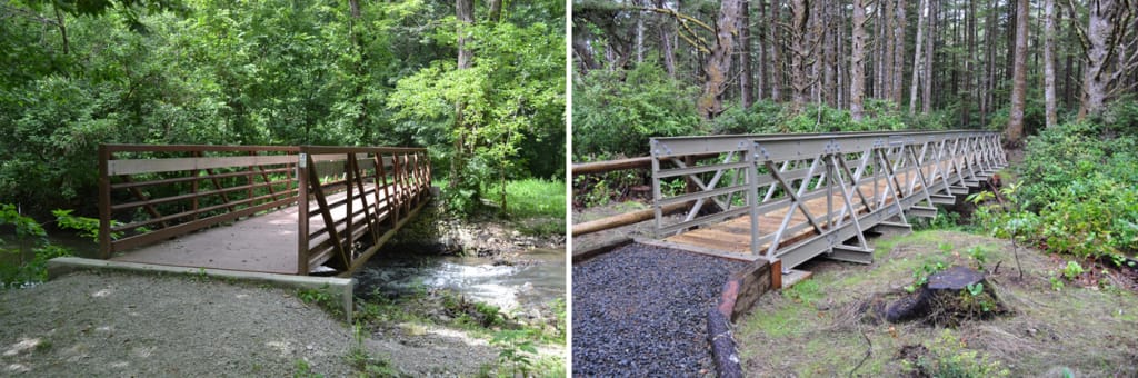 Steel vs FRP fiberglass truss bridge